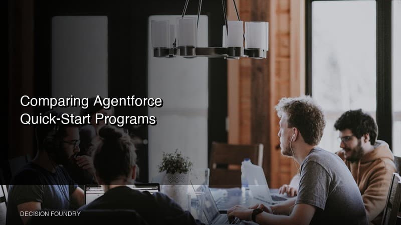 Comparing Agentforce Quick-Start Programs