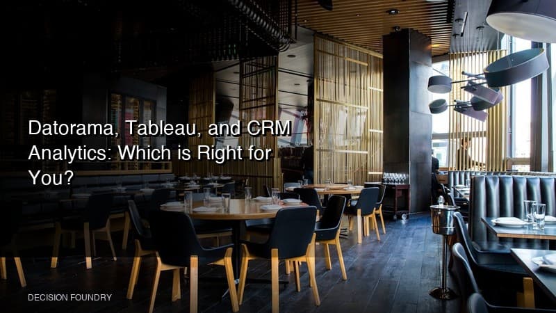 Datorama, Tableau, and CRM Analytics: Which is Right for You?