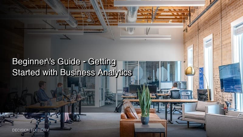 Beginner's Guide - Getting Started with Business Analytics