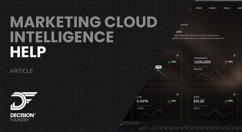 Marketing Cloud Intelligence Help Because Data Drama Isn’t a Strategy