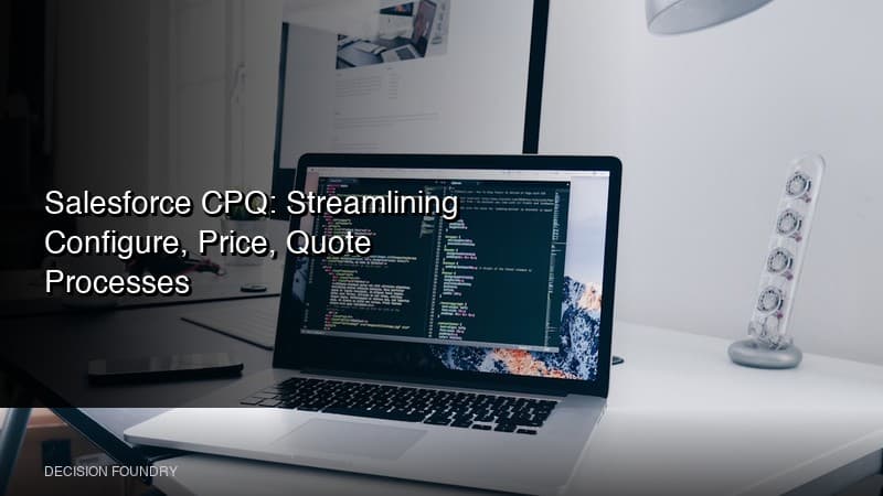 Salesforce CPQ: Streamlining Configure, Price, Quote Processes