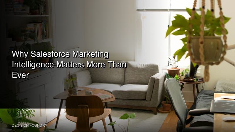 Why Salesforce Marketing Intelligence Matters More Than Ever