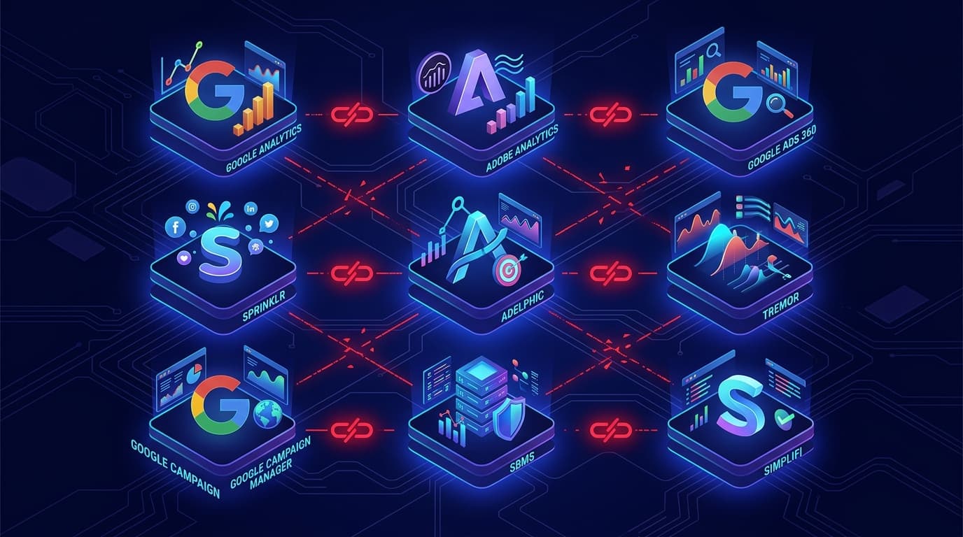 Nine disconnected data platforms with no unified measurement framework: the starting point before integration
