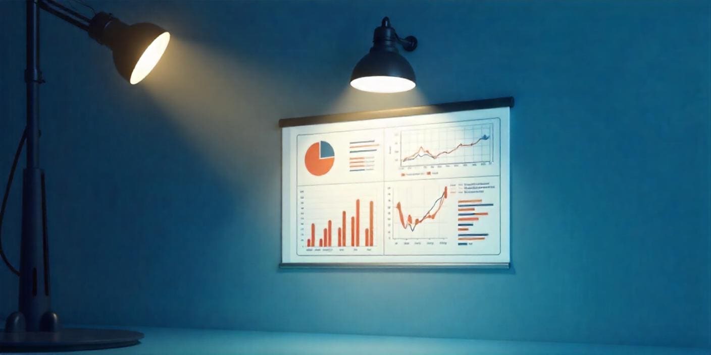 Spotlight on a dashboard