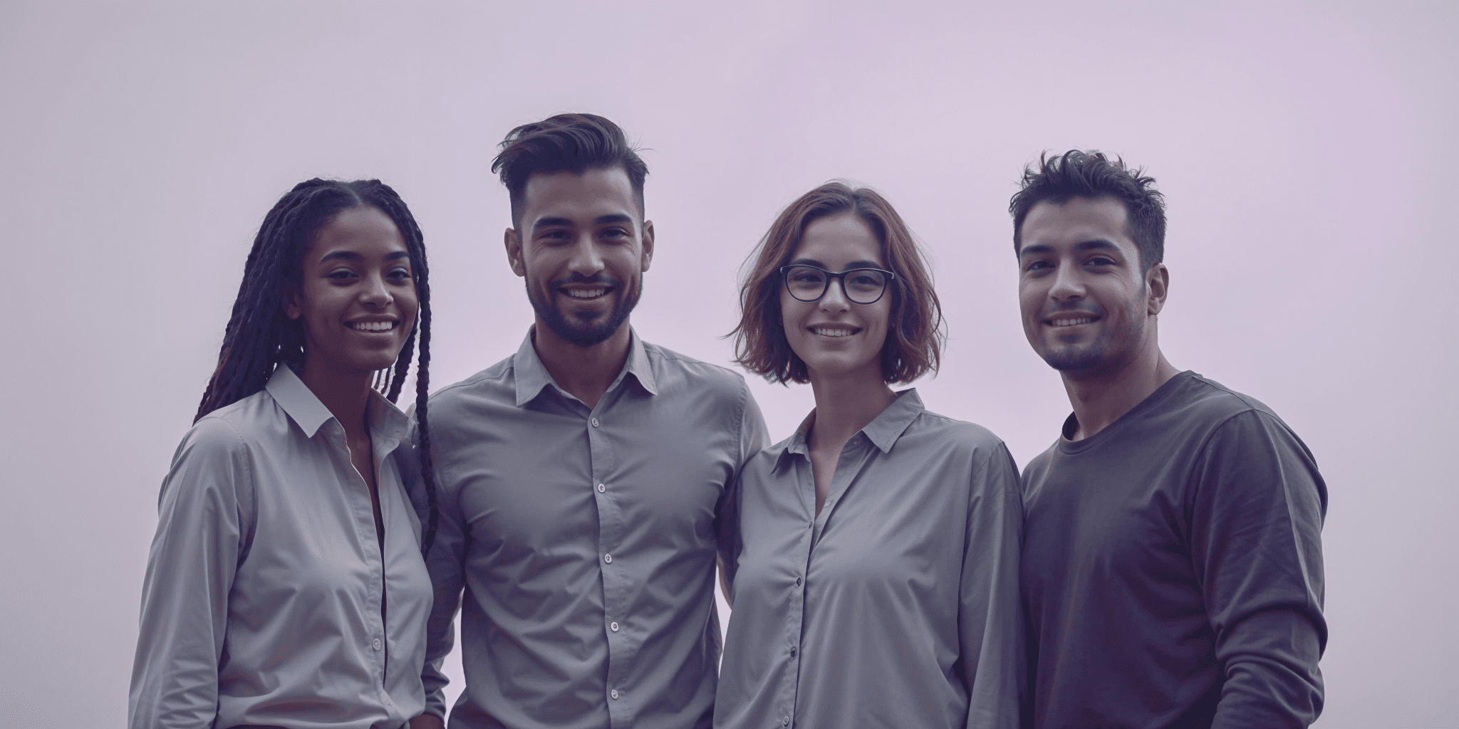 Four business professionals