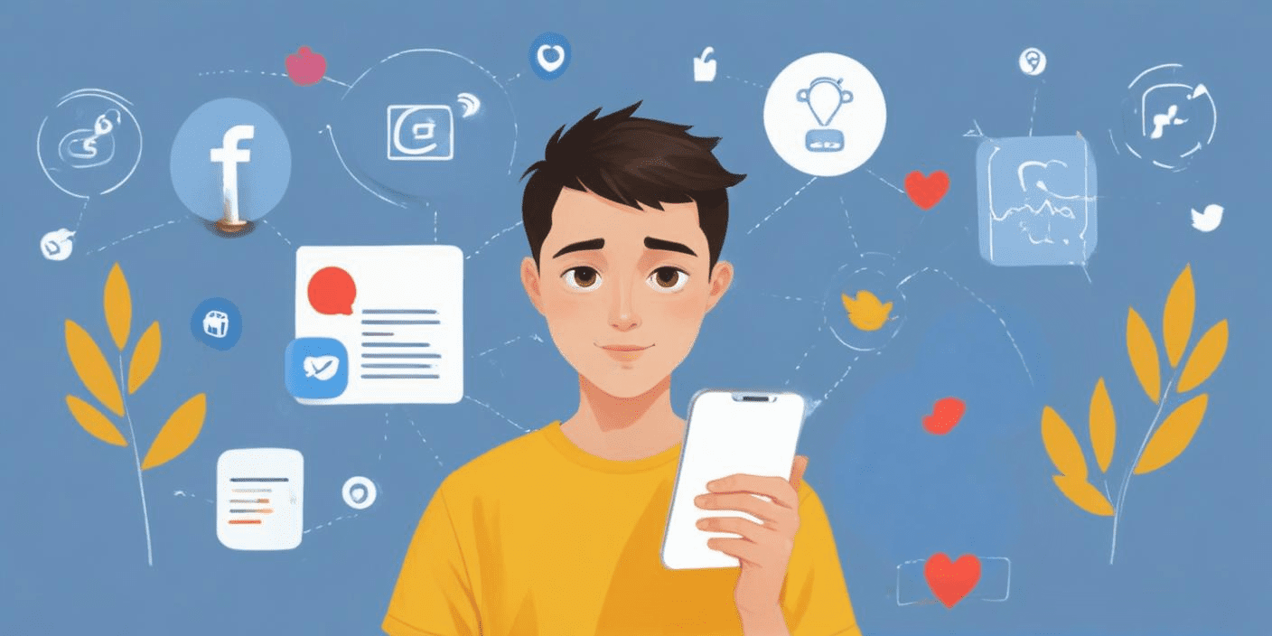 Illustration of customer receiving personalized offers