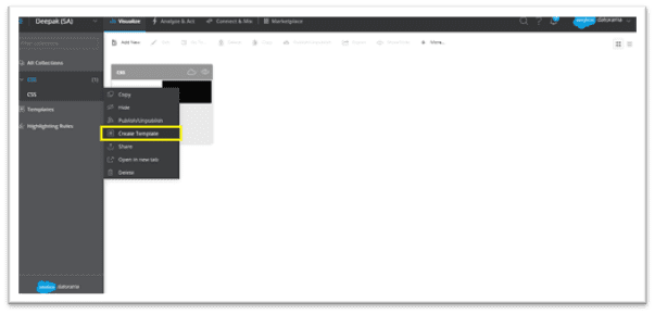 Datorama Dashboard Template Name