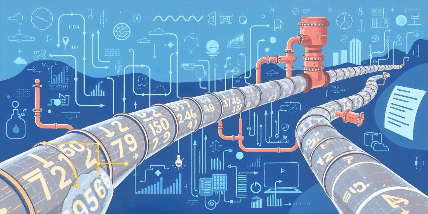Illustration of a data pipeline