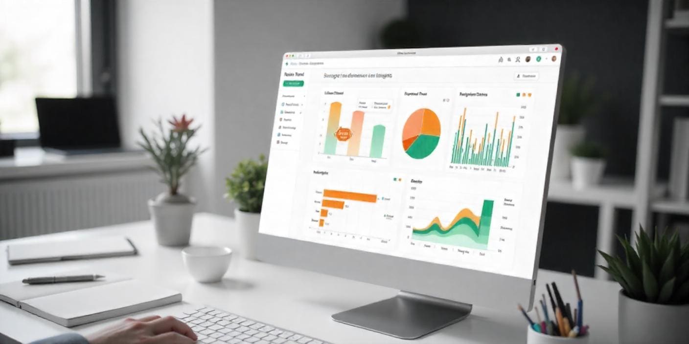 Illustration of a data dashboard example.