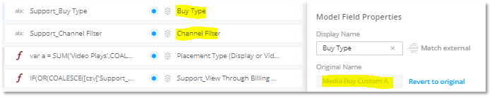 Datorama Page Performance Model Field