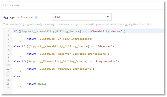 Aggregation Function