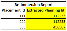 Re-immersion Report