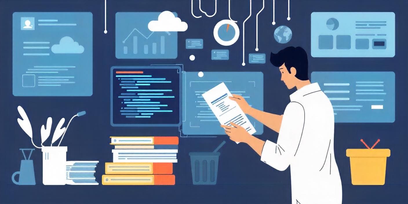 Conceptual illustration of implementing a CRM process