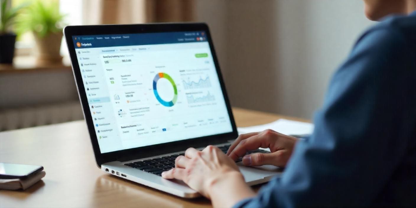 Person using a lead scoring tool