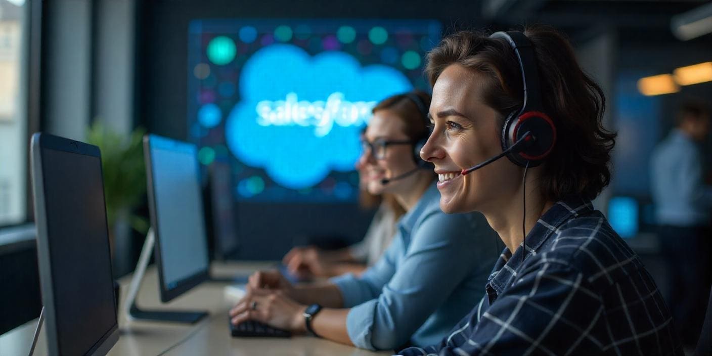 Customer Experience team working with customers