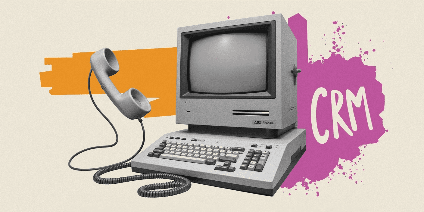 A phone and computer from the 1980s