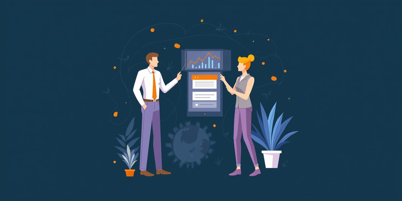 Business team analyzing sales data