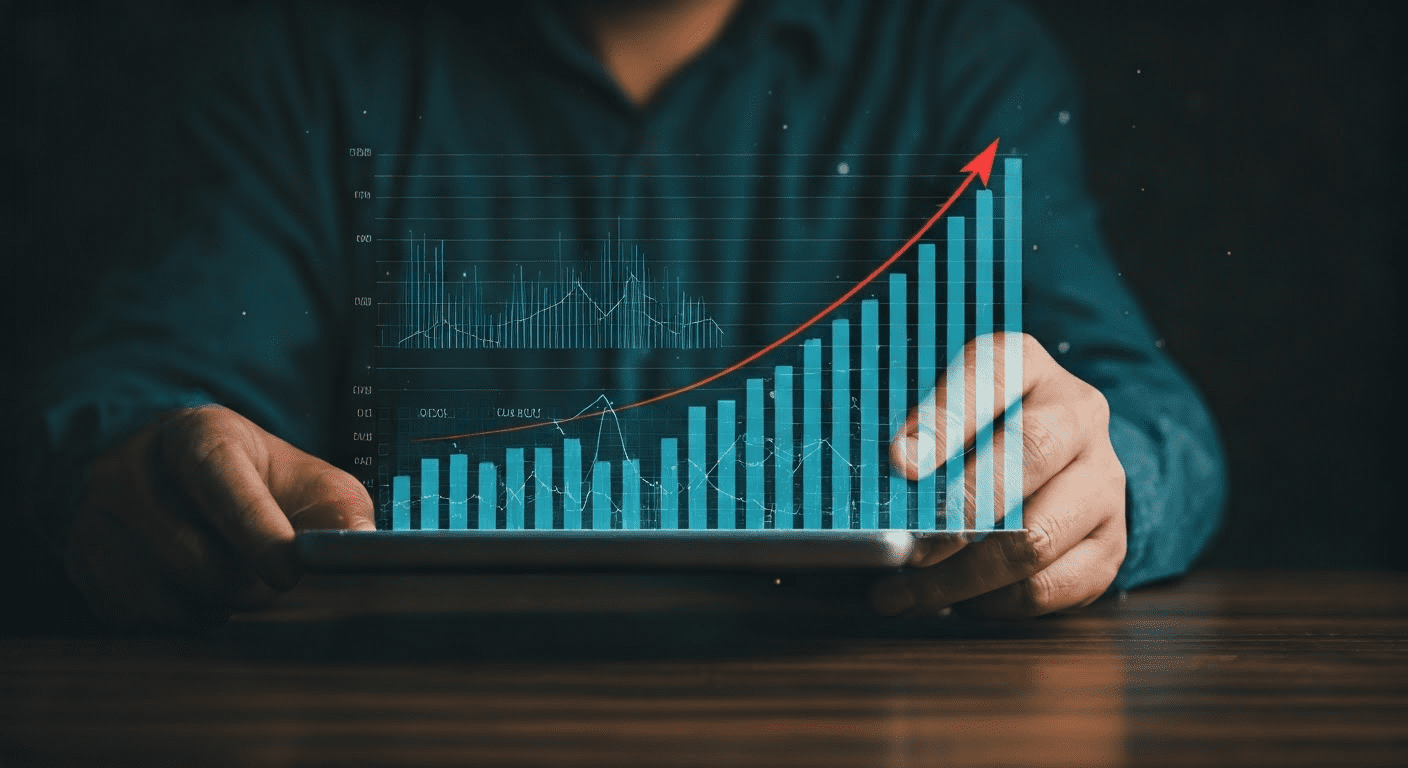 Digital art of business performance metrics