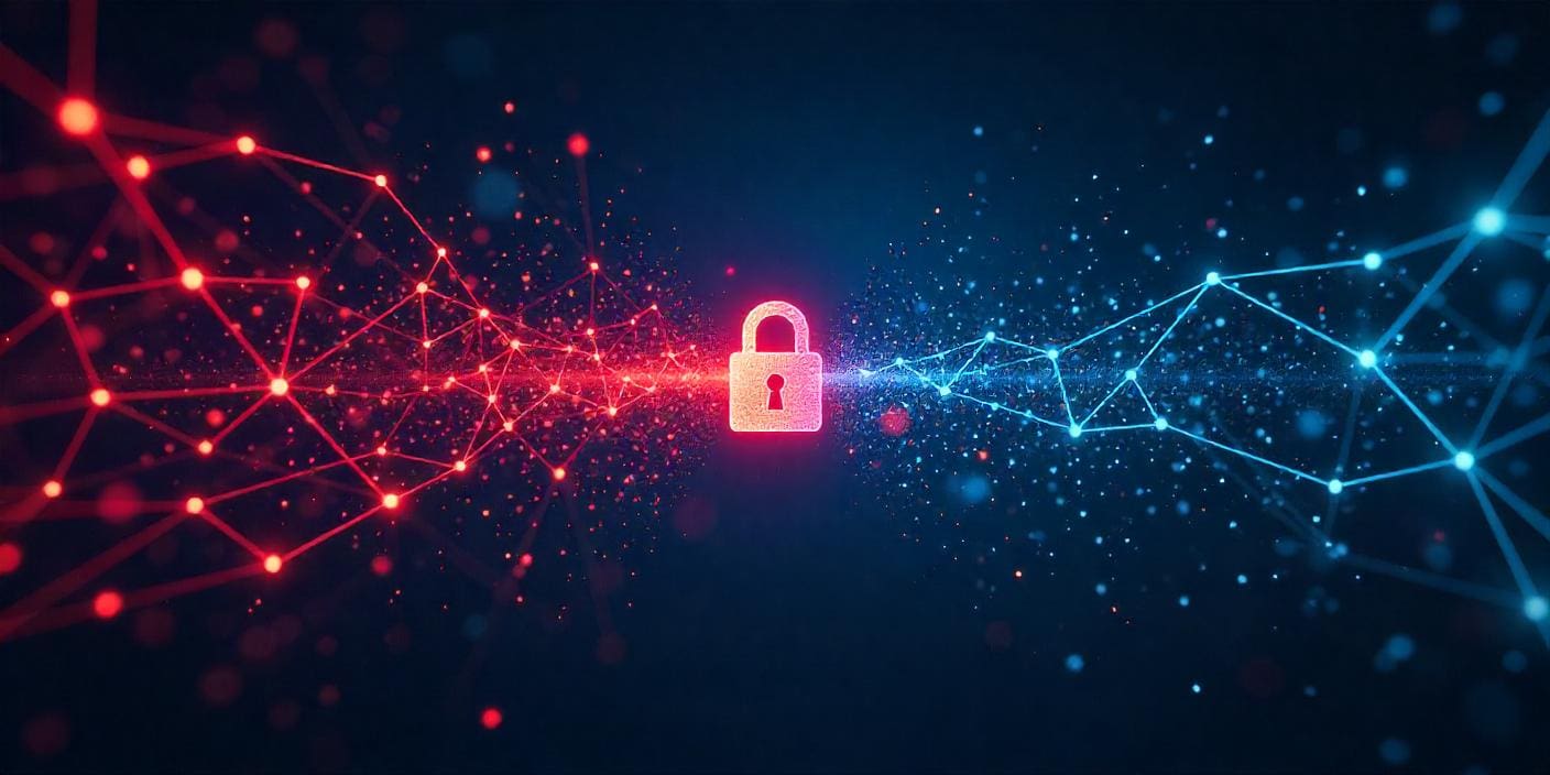 A lock with information flowing through it
