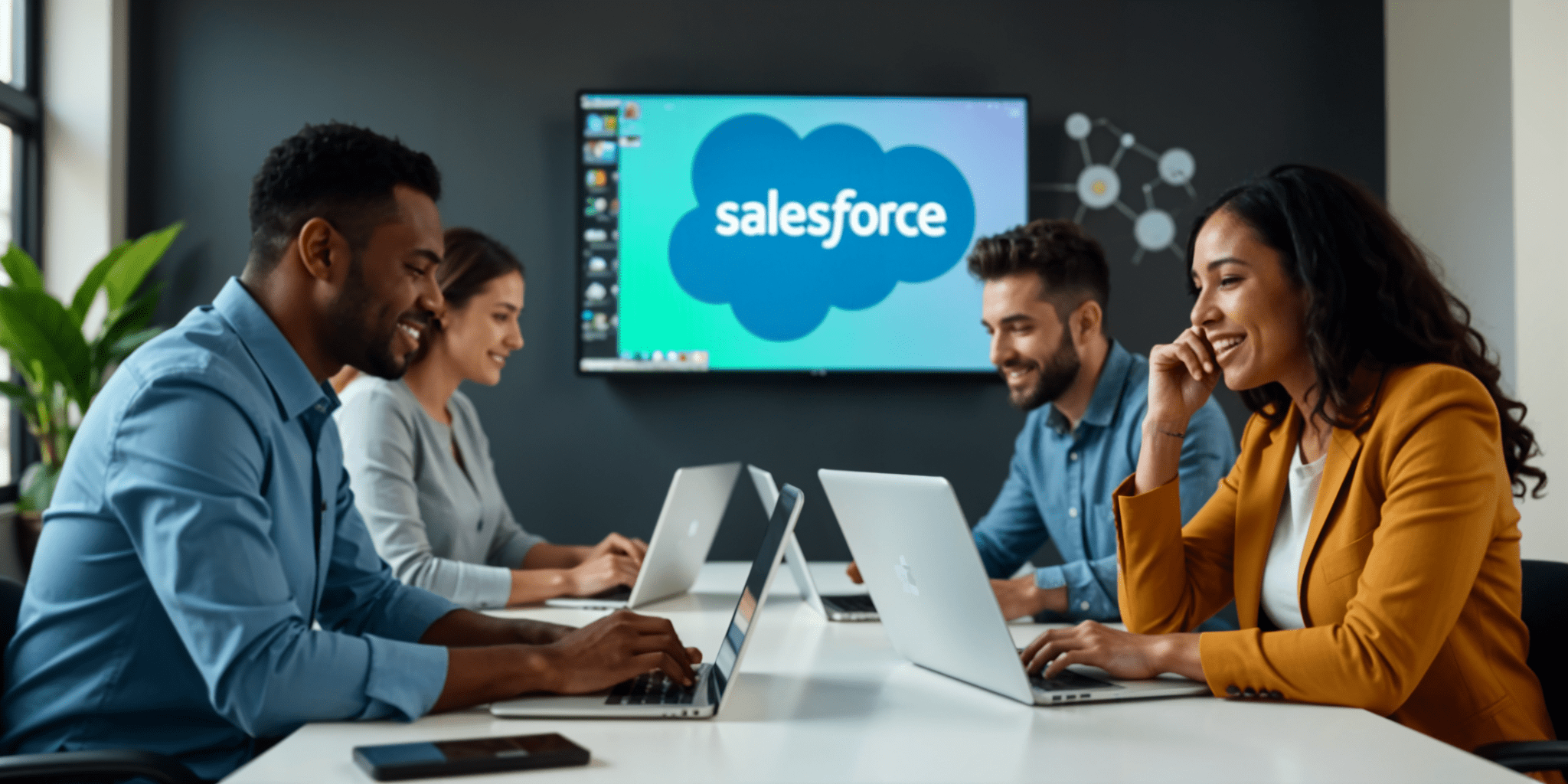 A team collaborating on an implementation