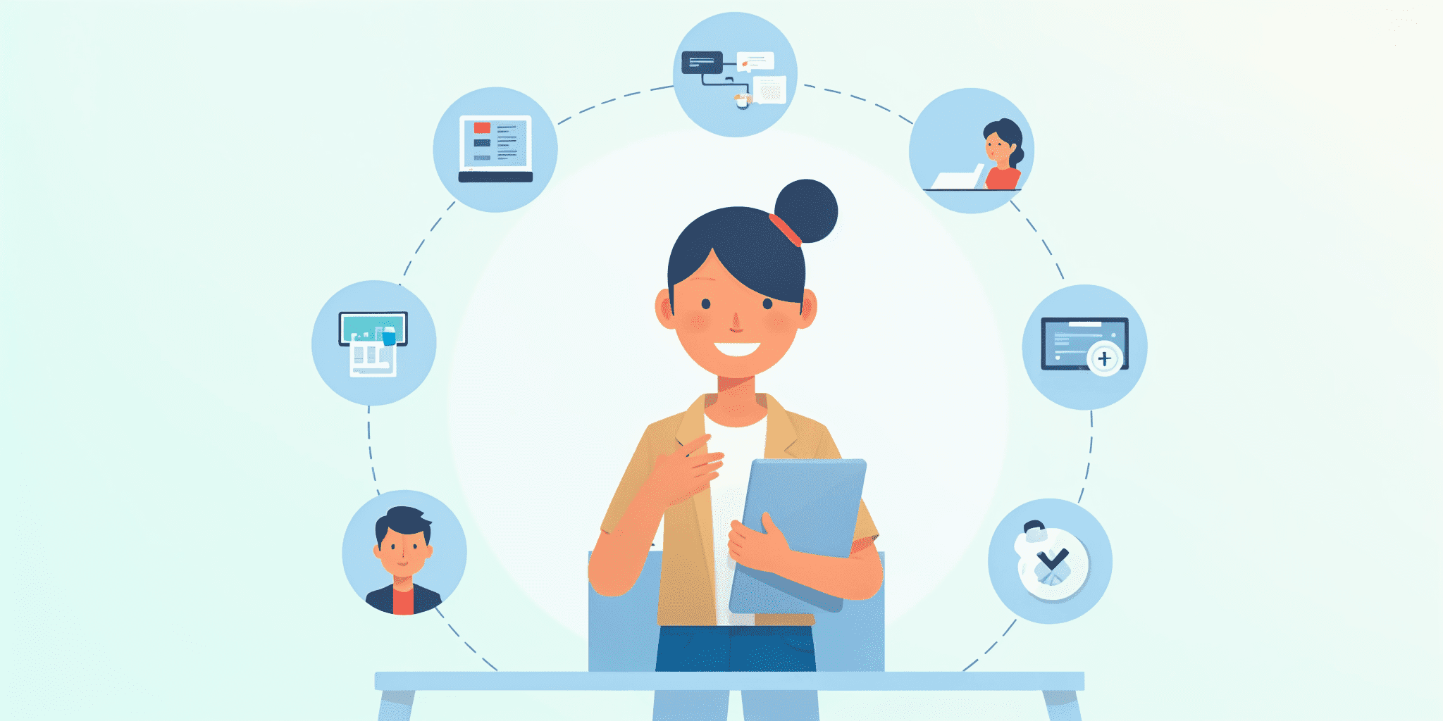An illustration of a 360 view of the customer